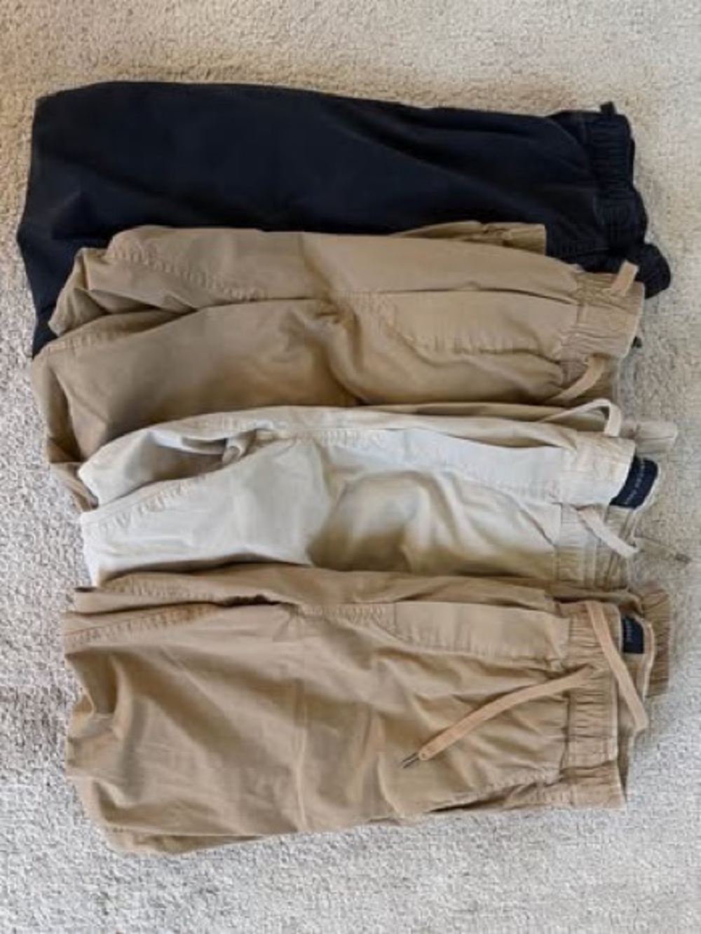 American Eagle Men's Next Level Flex Jogger Pants- Black, Tan, Khaki, Beige (XS)